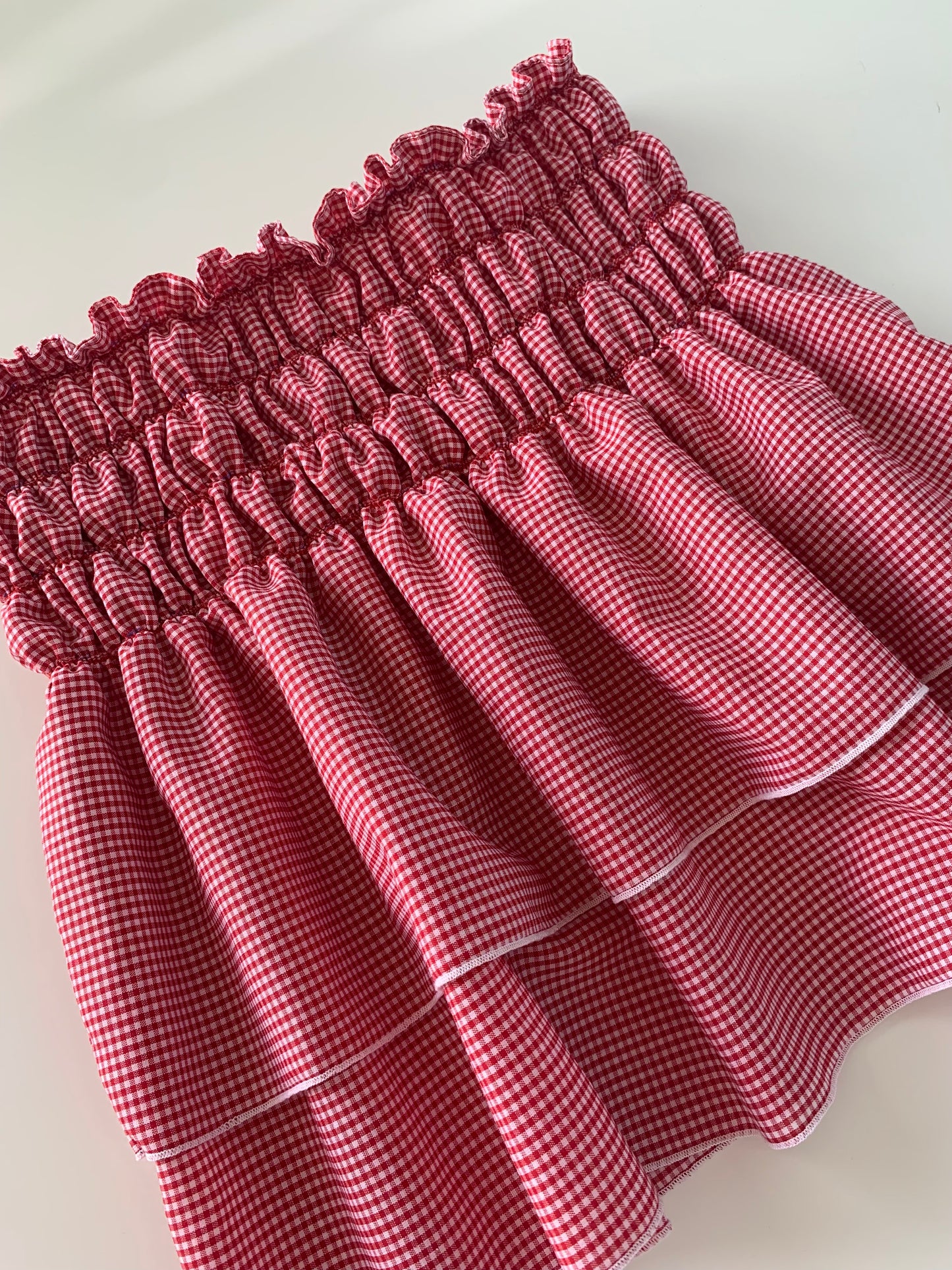 Chiara Red Gingham Skirt