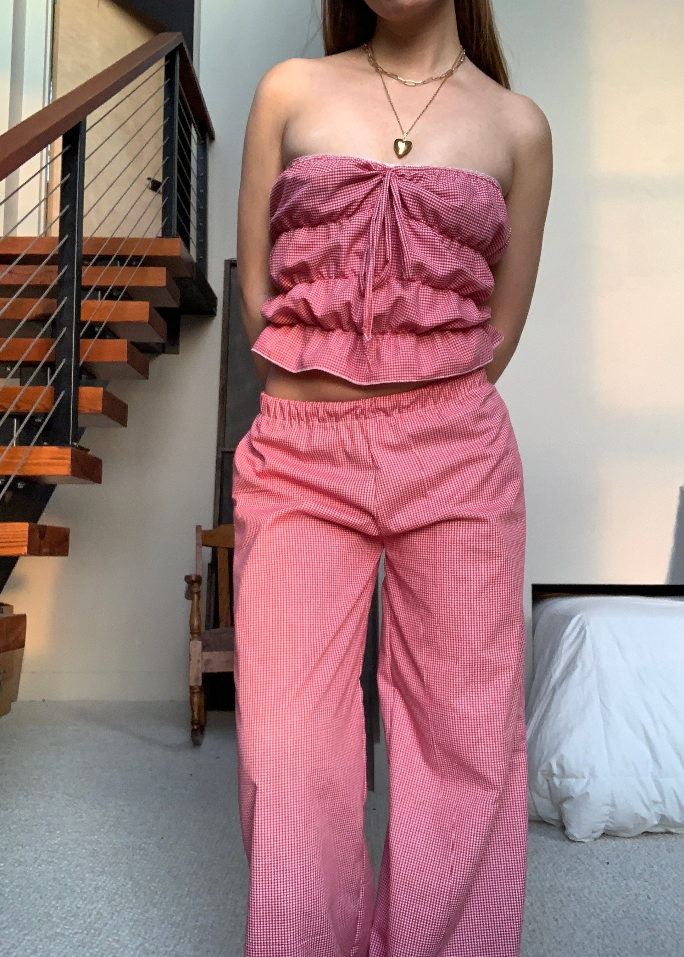 Gingham Pant Set