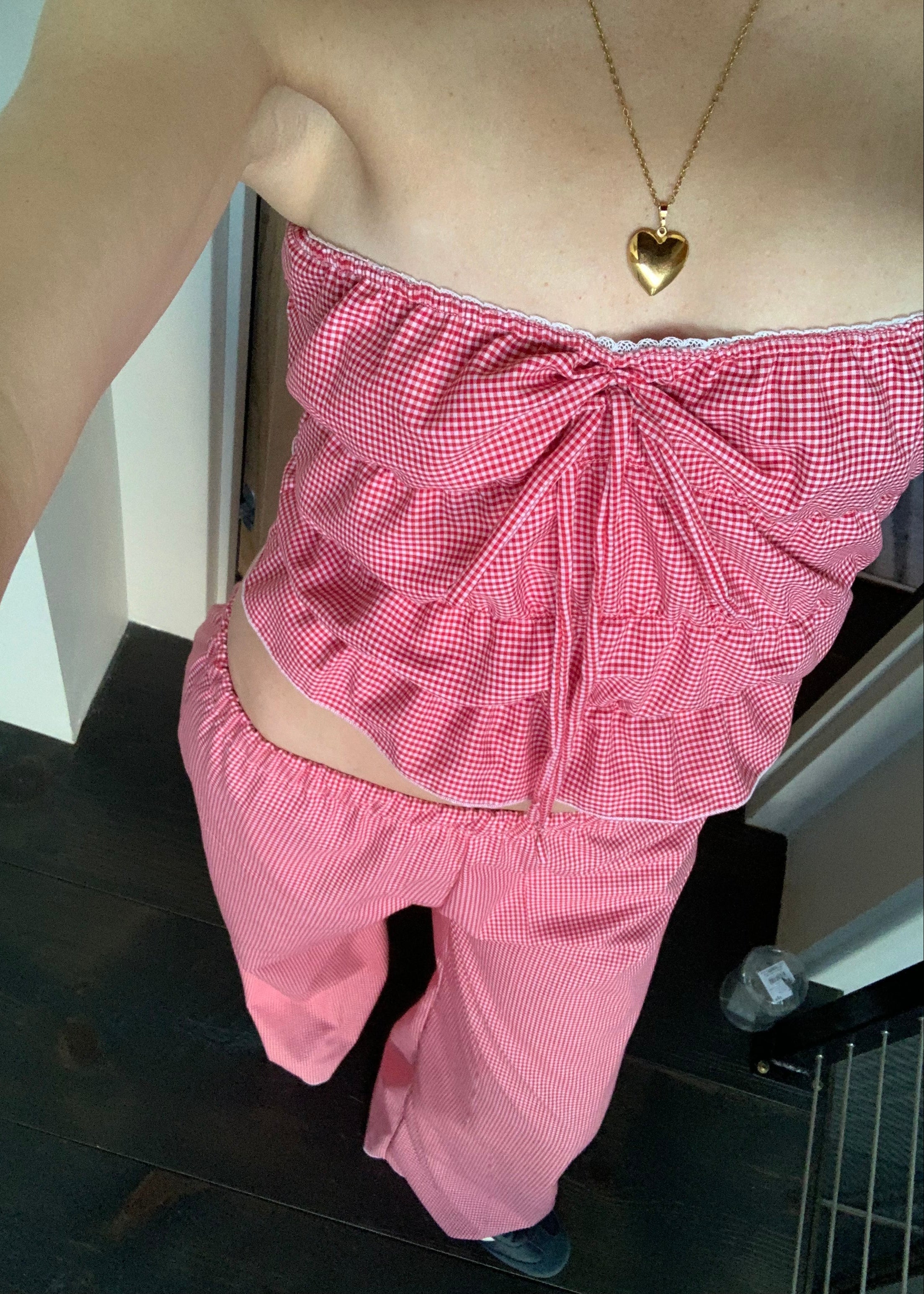 Cherry Gingham Pant