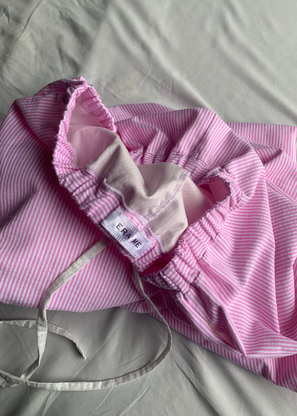 Sybil Stripe Pant ft. White Bow