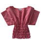 Chiara Red Gingham Top