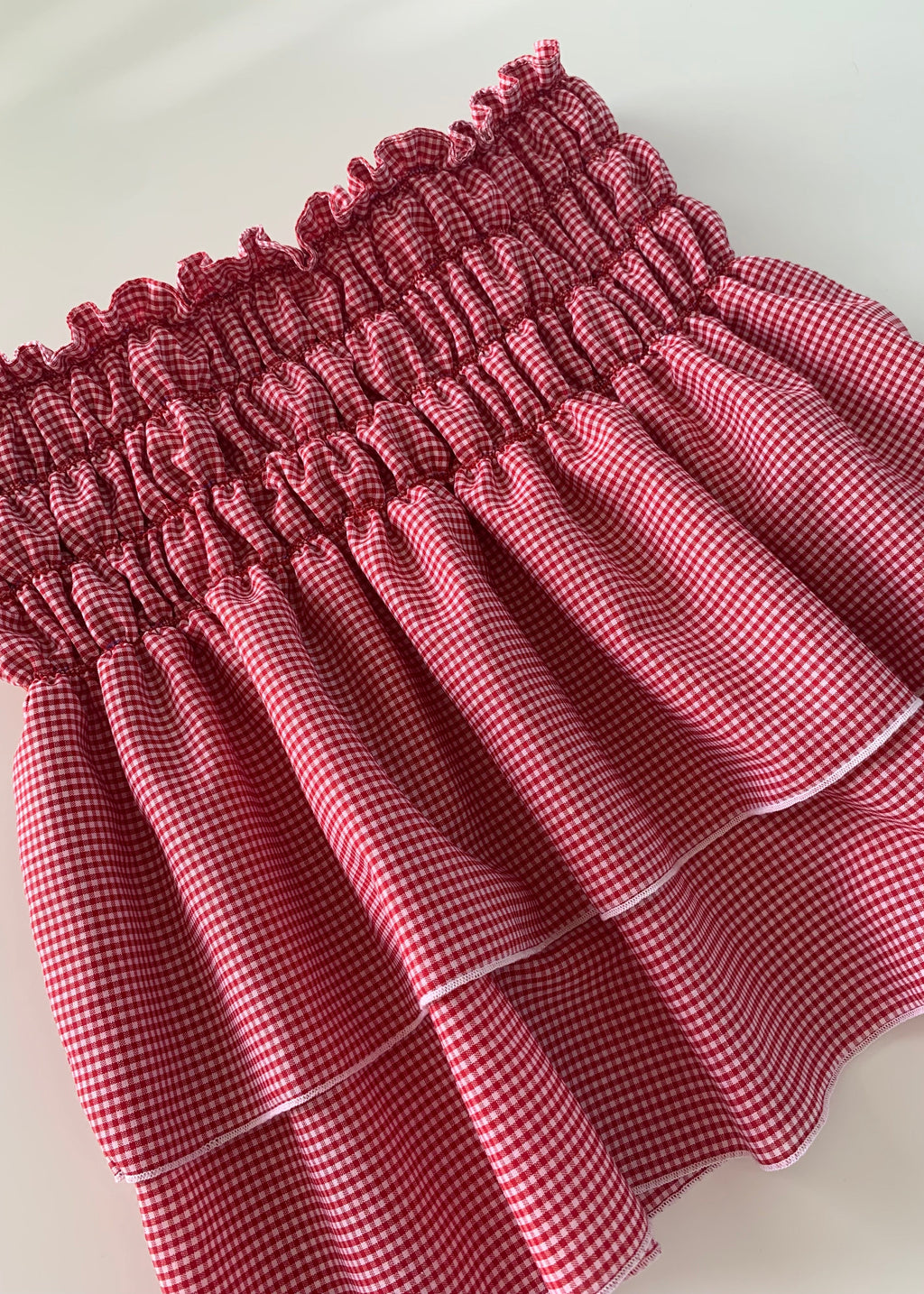 Chiara Red Gingham Skirt