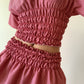 Chiara Red Gingham Skirt