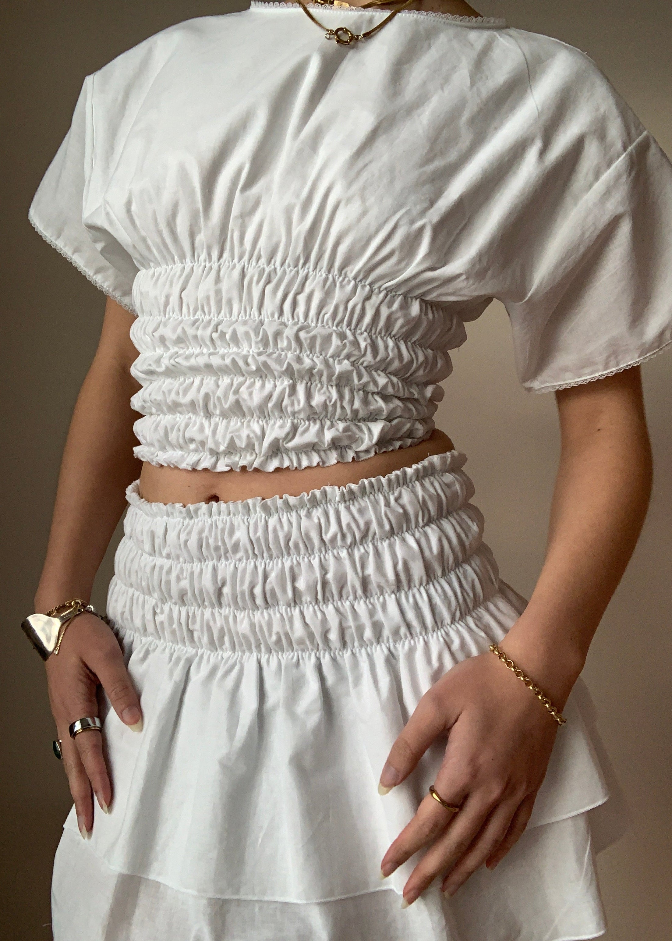 Chiara Ivory Skirt