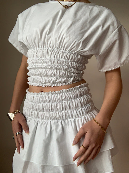 Chiara Ivory Skirt