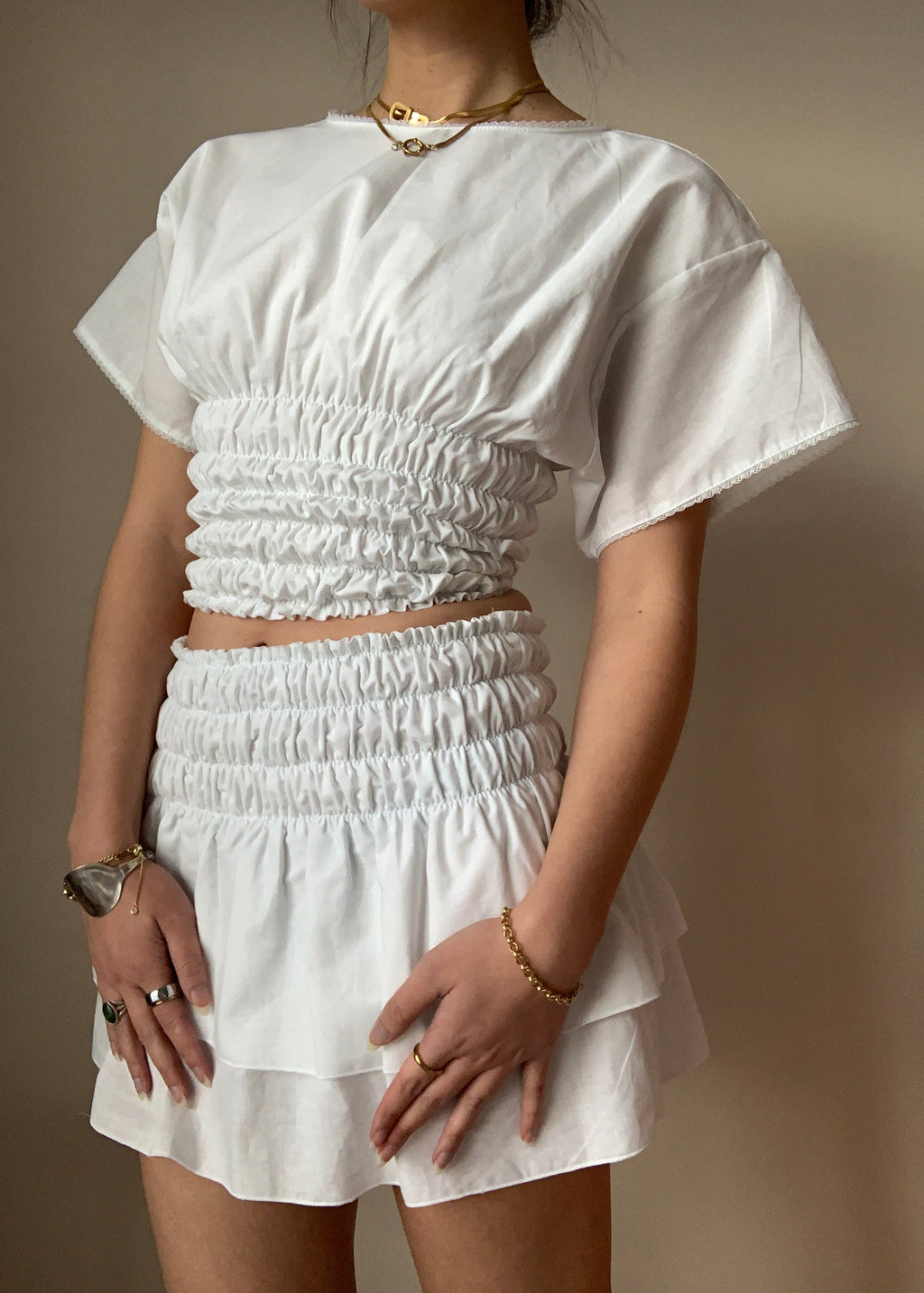 Chiara Ivory Skirt