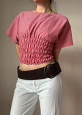 Chiara Red Gingham Top