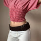 Chiara Red Gingham Top